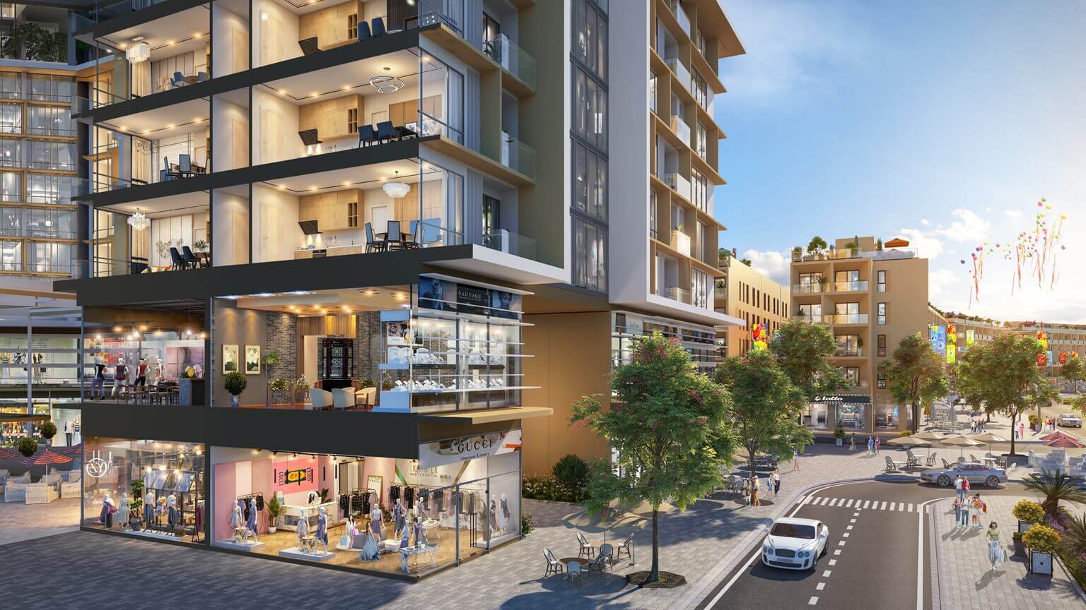 shophouse khối đế Emerald Park Mê Linh