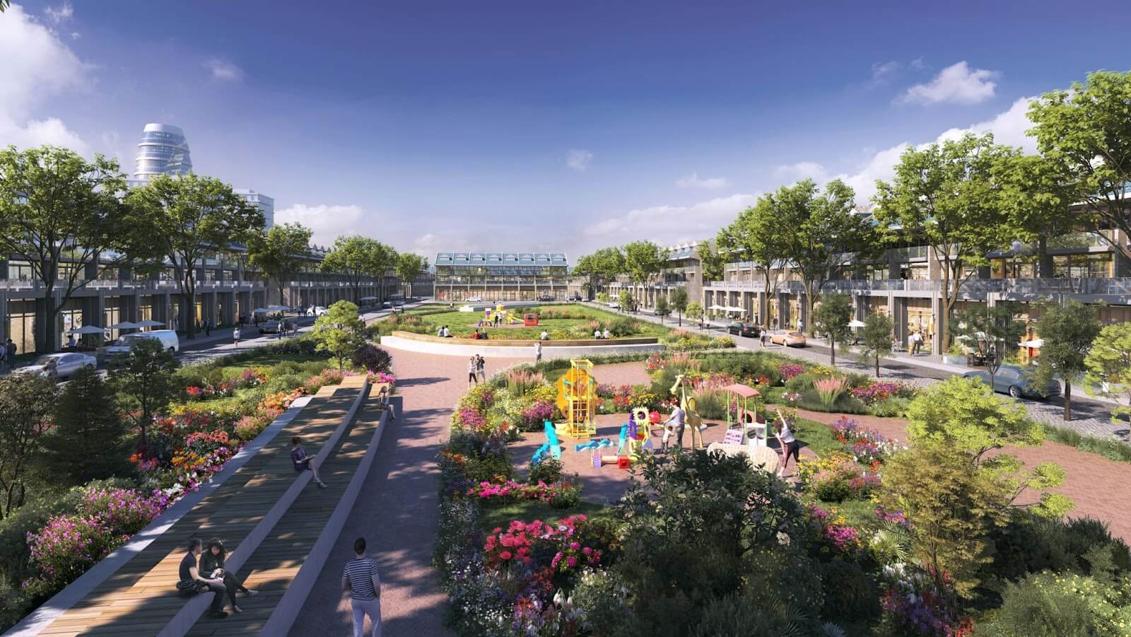 tiện ích dự án Emerald Park Mê Linh