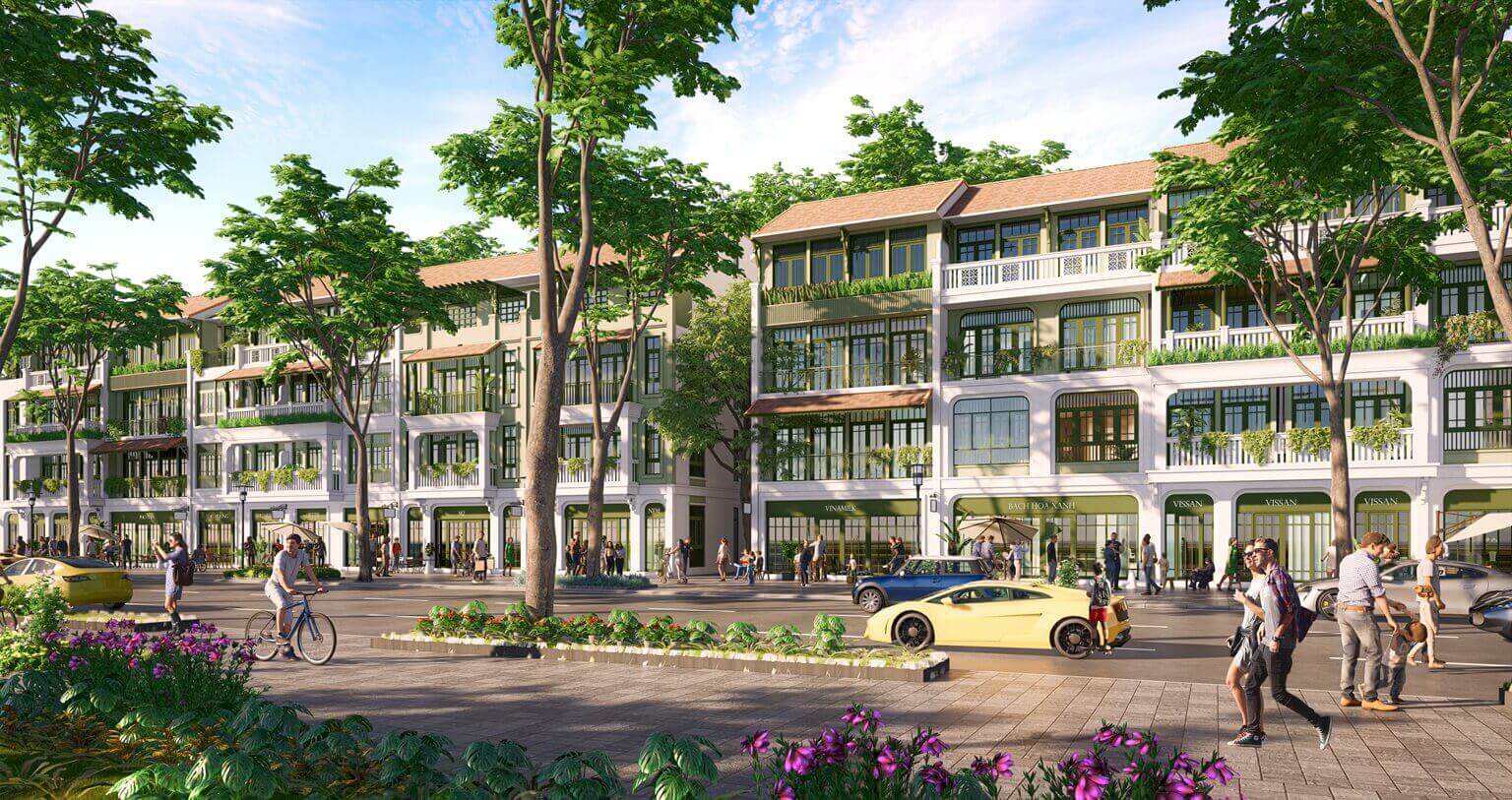 liền kề townhouse Emerald Park Mê Linh